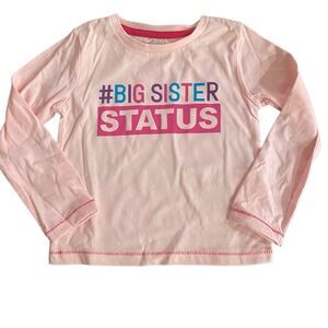 #Big Sister Status NEW long sleeve tshirt pink various sizes